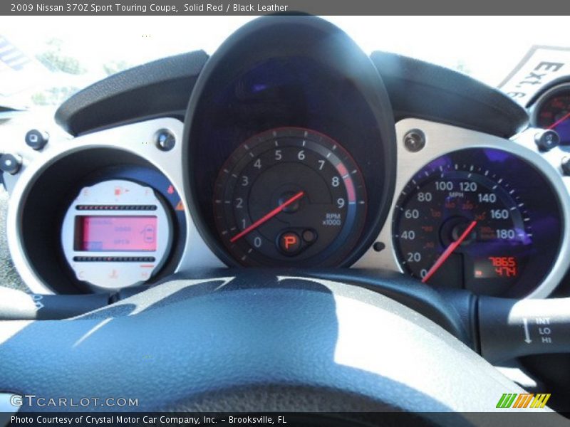 Solid Red / Black Leather 2009 Nissan 370Z Sport Touring Coupe
