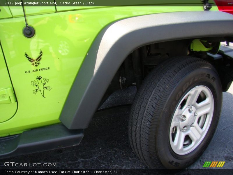 Gecko Green / Black 2012 Jeep Wrangler Sport 4x4