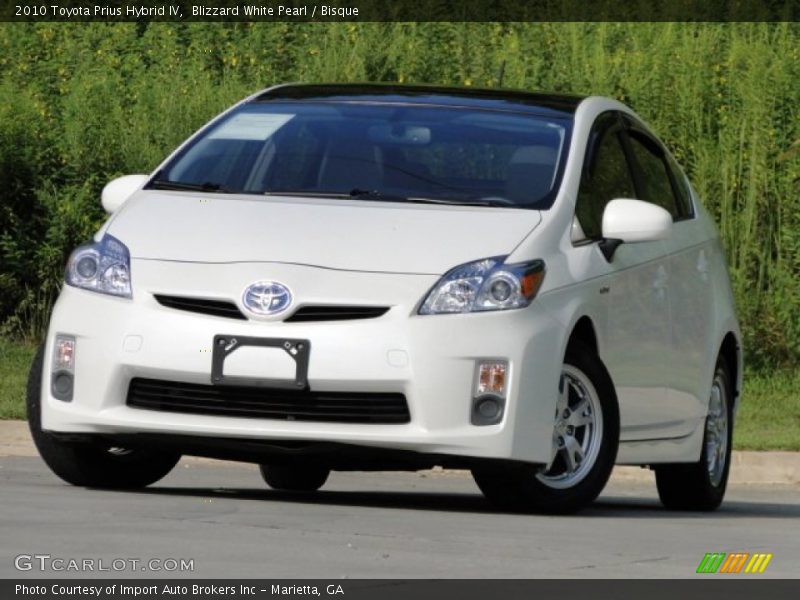 Blizzard White Pearl / Bisque 2010 Toyota Prius Hybrid IV