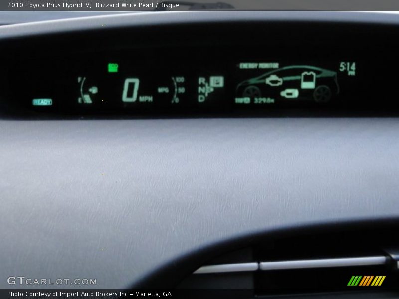 Blizzard White Pearl / Bisque 2010 Toyota Prius Hybrid IV