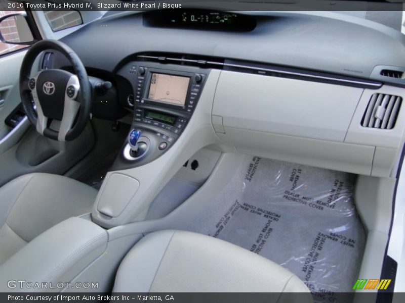 Blizzard White Pearl / Bisque 2010 Toyota Prius Hybrid IV