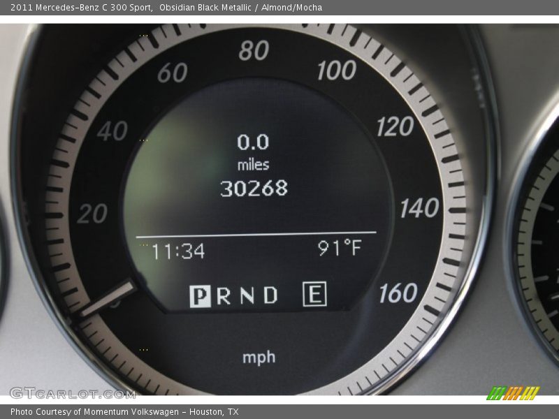 Obsidian Black Metallic / Almond/Mocha 2011 Mercedes-Benz C 300 Sport