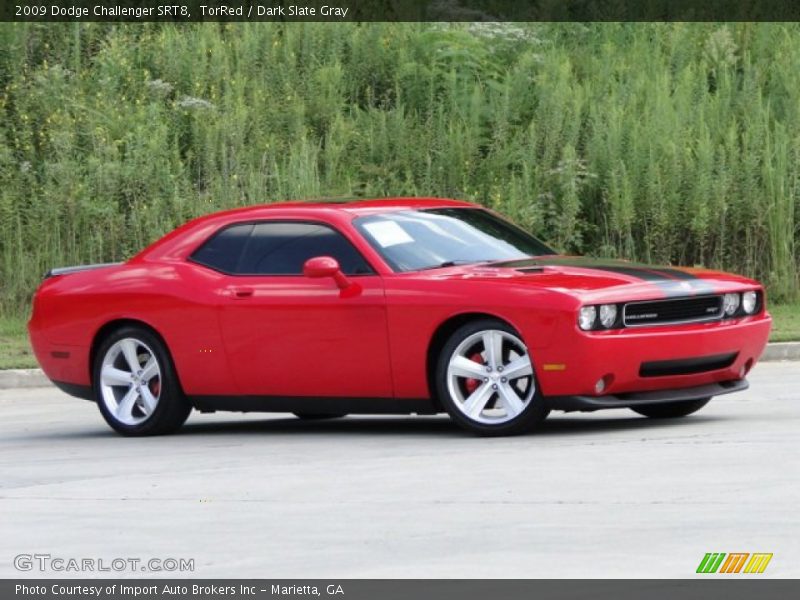 TorRed / Dark Slate Gray 2009 Dodge Challenger SRT8