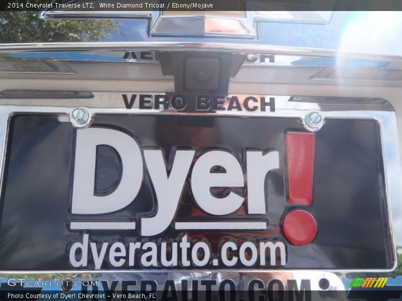 White Diamond Tricoat / Ebony/Mojave 2014 Chevrolet Traverse LTZ