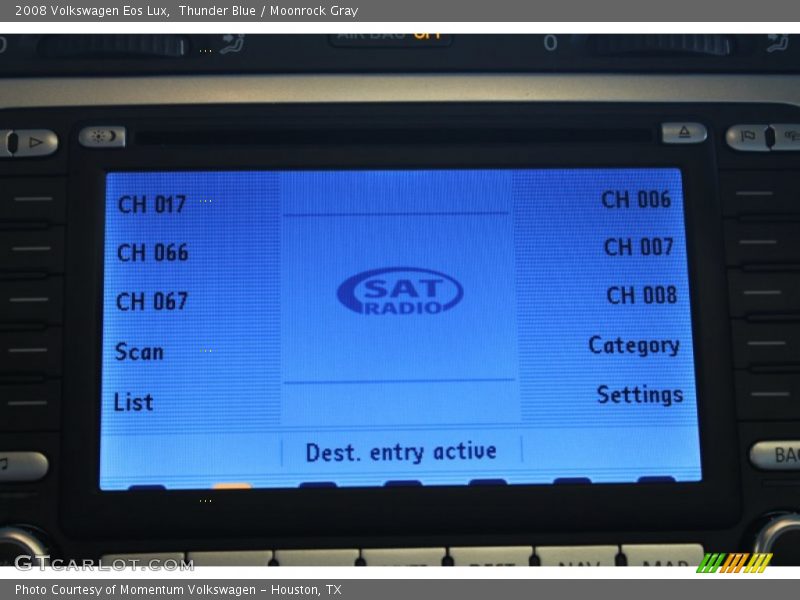Thunder Blue / Moonrock Gray 2008 Volkswagen Eos Lux