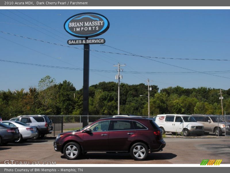 Dark Cherry Pearl / Parchment 2010 Acura MDX