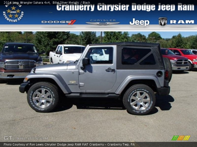 Billet Silver Metallic / Black 2014 Jeep Wrangler Sahara 4x4