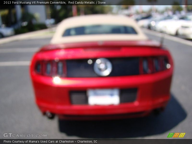 Red Candy Metallic / Stone 2013 Ford Mustang V6 Premium Convertible