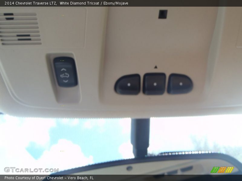 White Diamond Tricoat / Ebony/Mojave 2014 Chevrolet Traverse LTZ