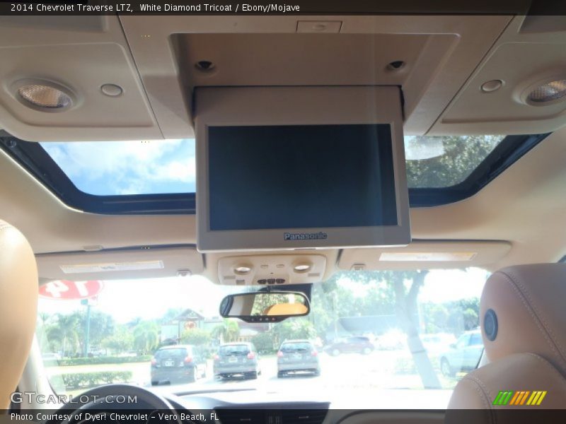 White Diamond Tricoat / Ebony/Mojave 2014 Chevrolet Traverse LTZ