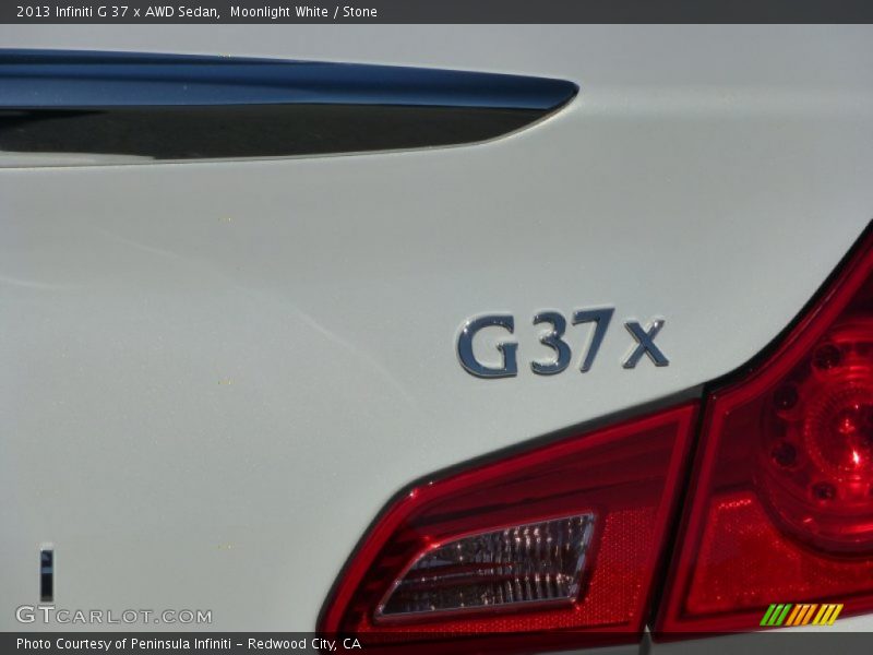 Moonlight White / Stone 2013 Infiniti G 37 x AWD Sedan