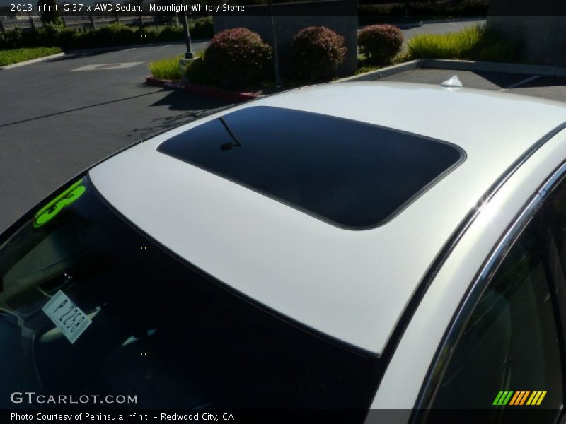 Moonlight White / Stone 2013 Infiniti G 37 x AWD Sedan