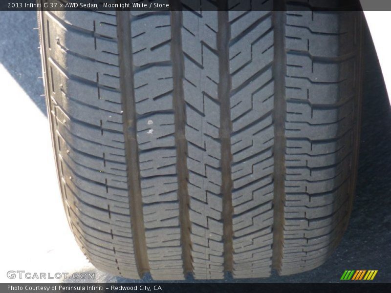 Moonlight White / Stone 2013 Infiniti G 37 x AWD Sedan