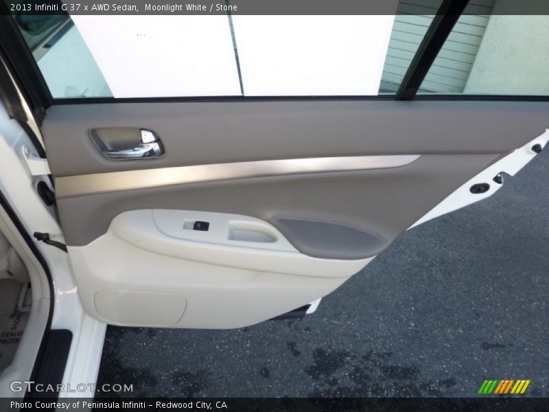 Moonlight White / Stone 2013 Infiniti G 37 x AWD Sedan