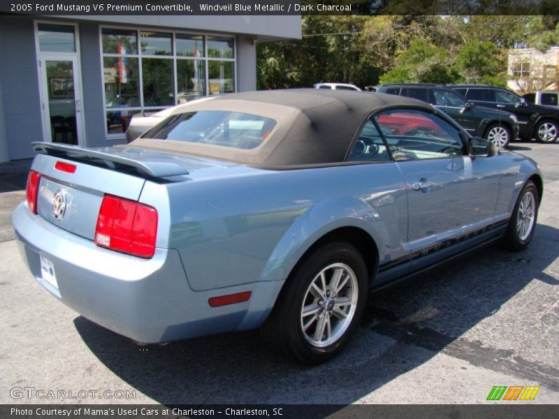 Windveil Blue Metallic / Dark Charcoal 2005 Ford Mustang V6 Premium Convertible