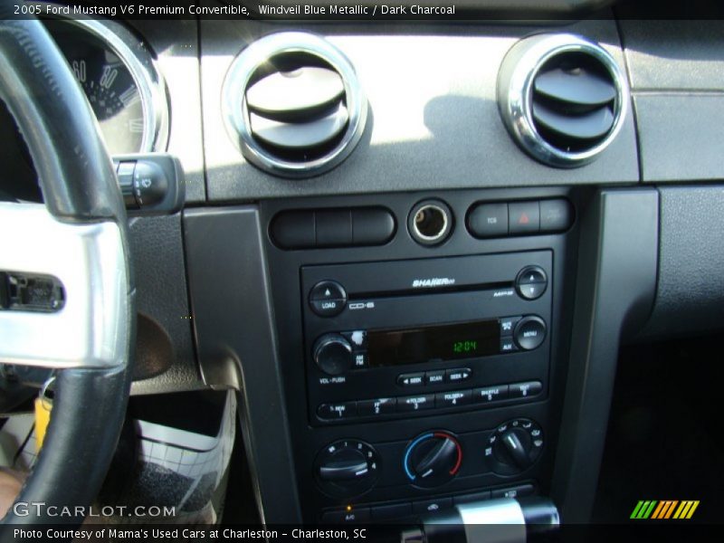 Windveil Blue Metallic / Dark Charcoal 2005 Ford Mustang V6 Premium Convertible