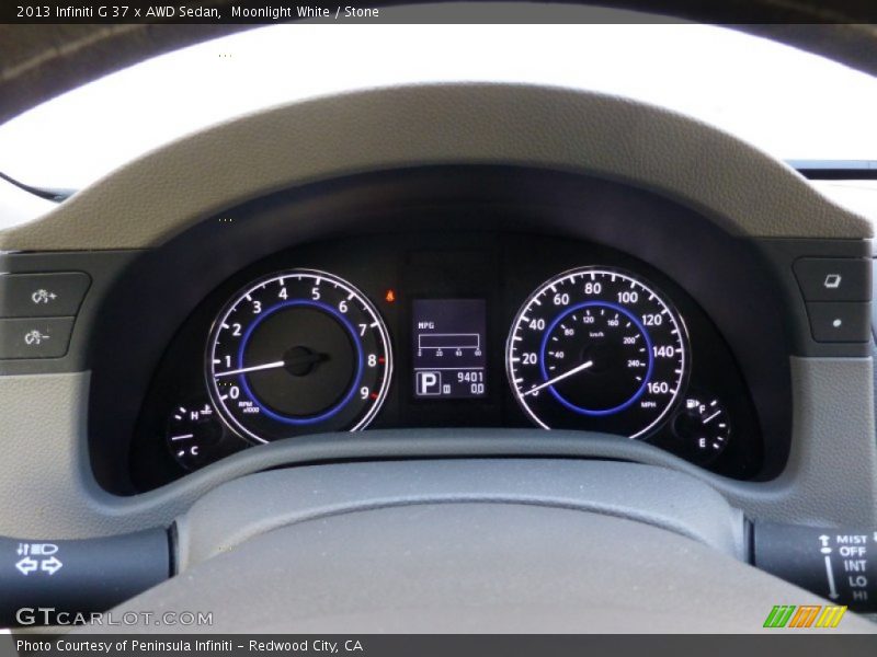 Moonlight White / Stone 2013 Infiniti G 37 x AWD Sedan