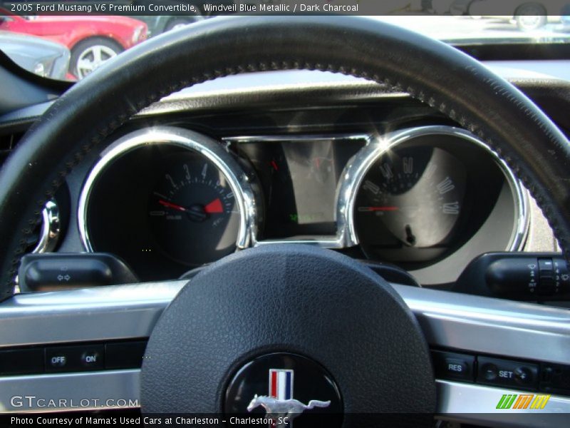 Windveil Blue Metallic / Dark Charcoal 2005 Ford Mustang V6 Premium Convertible