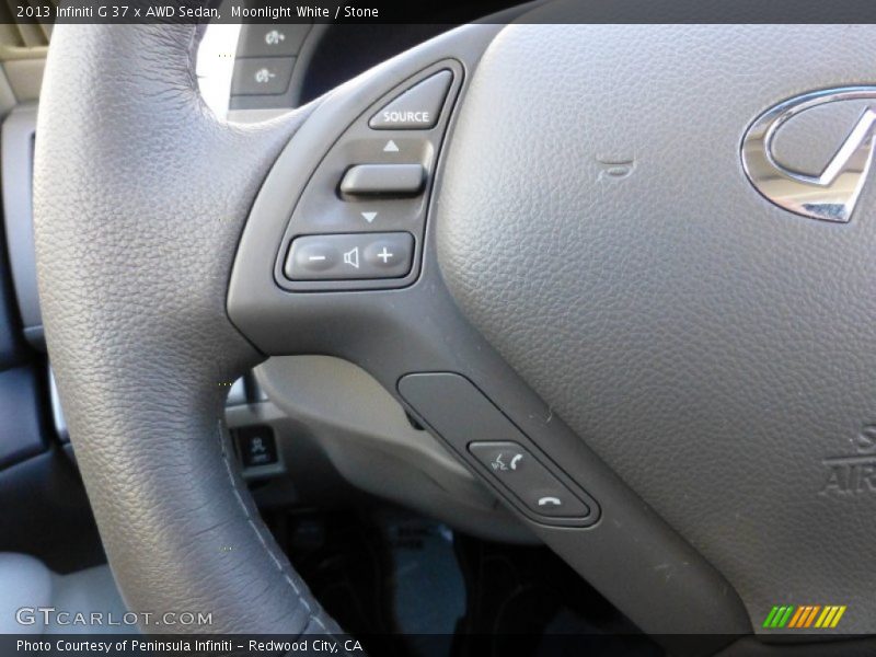 Moonlight White / Stone 2013 Infiniti G 37 x AWD Sedan