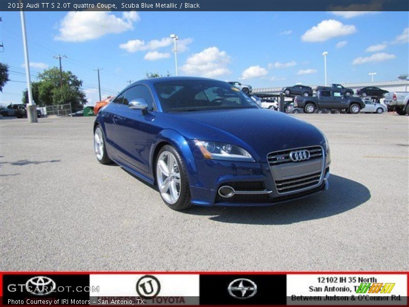 Scuba Blue Metallic / Black 2013 Audi TT S 2.0T quattro Coupe