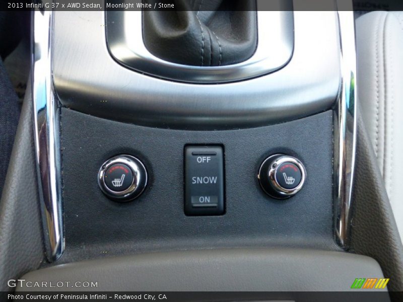 Moonlight White / Stone 2013 Infiniti G 37 x AWD Sedan