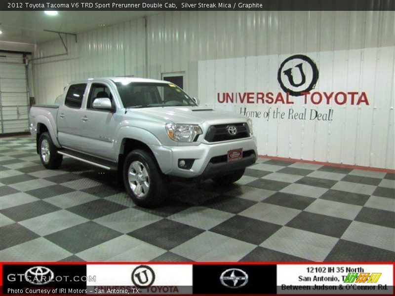 Silver Streak Mica / Graphite 2012 Toyota Tacoma V6 TRD Sport Prerunner Double Cab