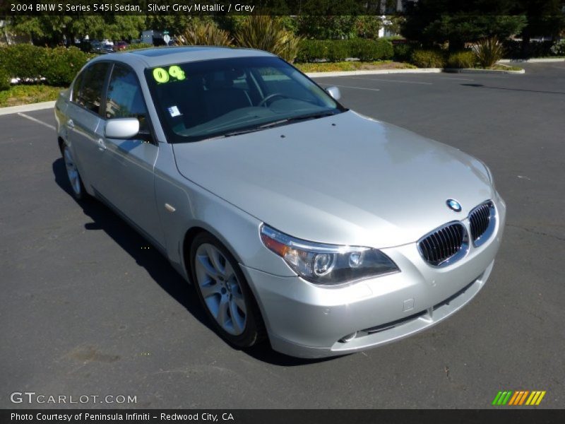 Silver Grey Metallic / Grey 2004 BMW 5 Series 545i Sedan