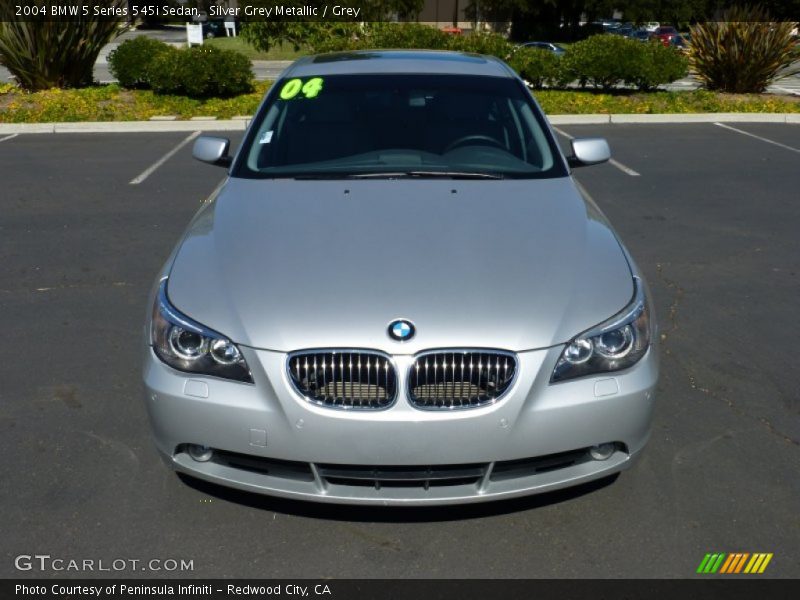 Silver Grey Metallic / Grey 2004 BMW 5 Series 545i Sedan
