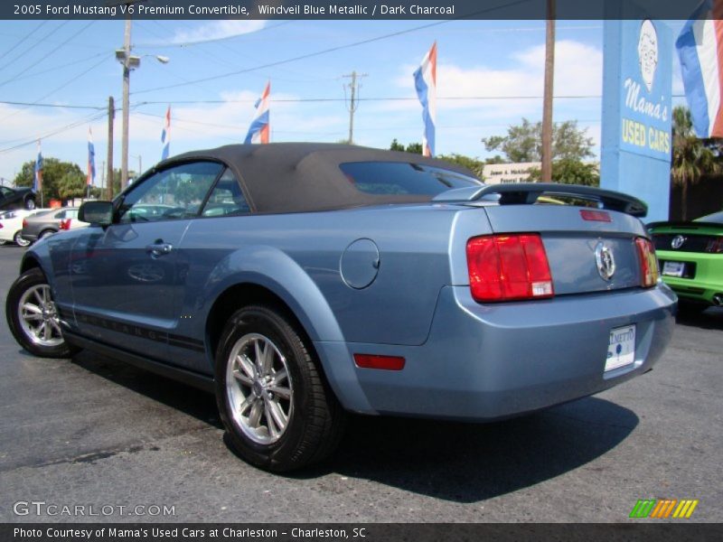 Windveil Blue Metallic / Dark Charcoal 2005 Ford Mustang V6 Premium Convertible