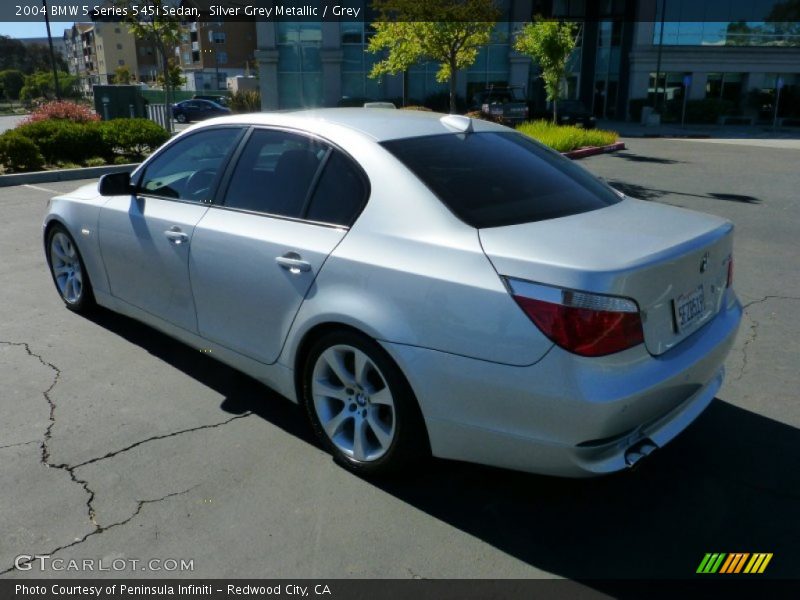 Silver Grey Metallic / Grey 2004 BMW 5 Series 545i Sedan