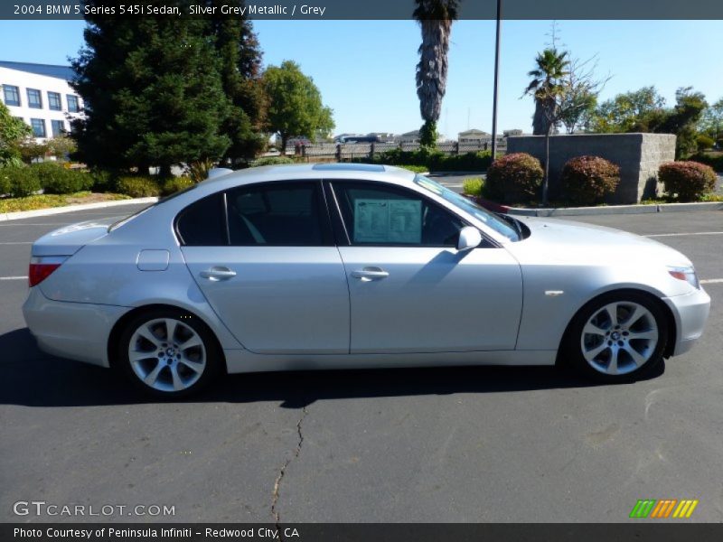 Silver Grey Metallic / Grey 2004 BMW 5 Series 545i Sedan