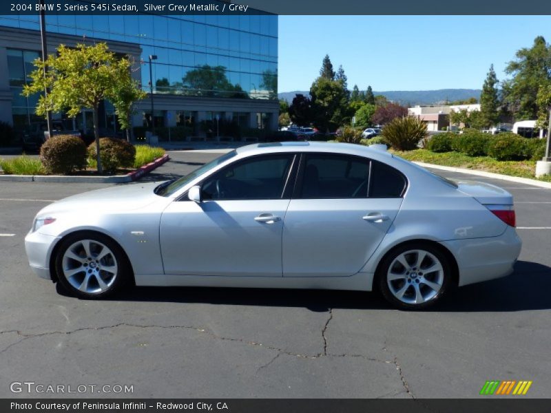Silver Grey Metallic / Grey 2004 BMW 5 Series 545i Sedan