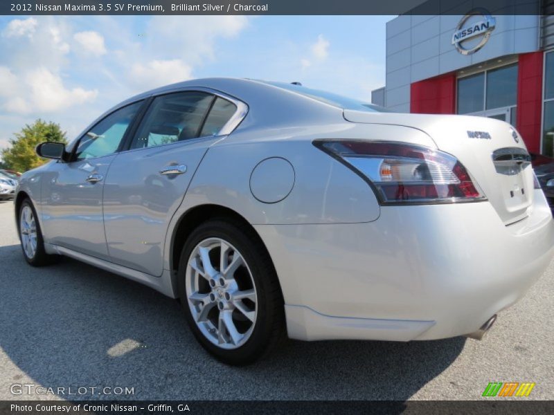 Brilliant Silver / Charcoal 2012 Nissan Maxima 3.5 SV Premium