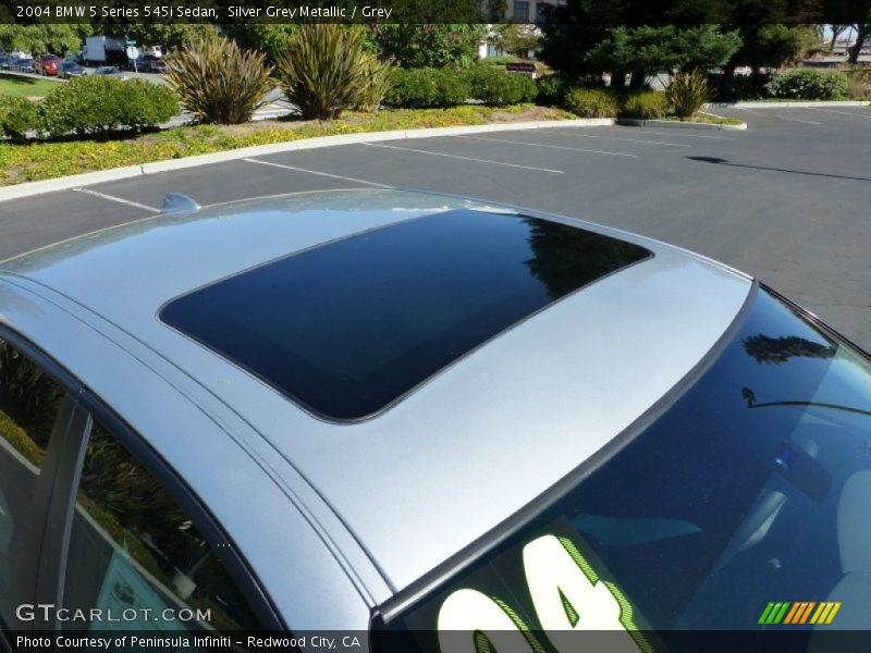Silver Grey Metallic / Grey 2004 BMW 5 Series 545i Sedan