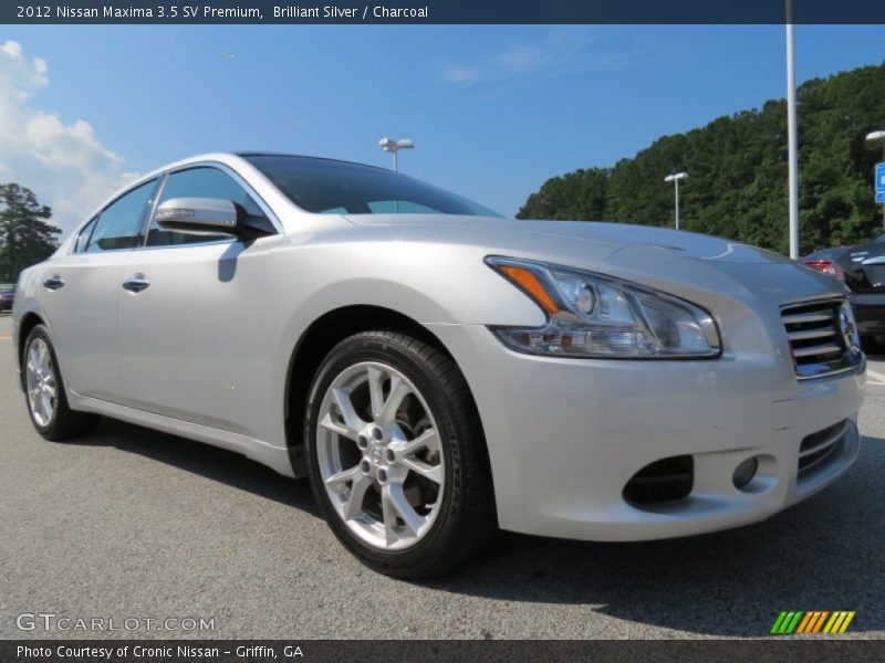 Brilliant Silver / Charcoal 2012 Nissan Maxima 3.5 SV Premium