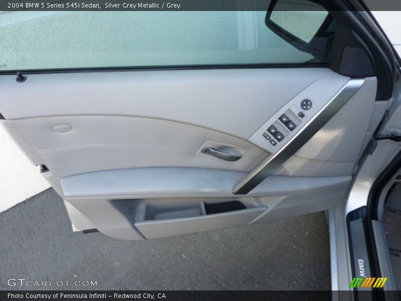 Silver Grey Metallic / Grey 2004 BMW 5 Series 545i Sedan