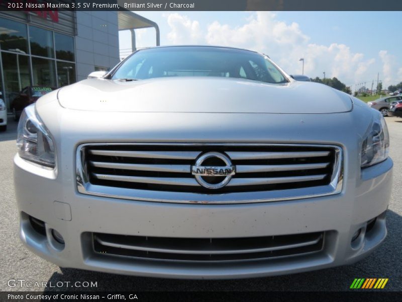 Brilliant Silver / Charcoal 2012 Nissan Maxima 3.5 SV Premium