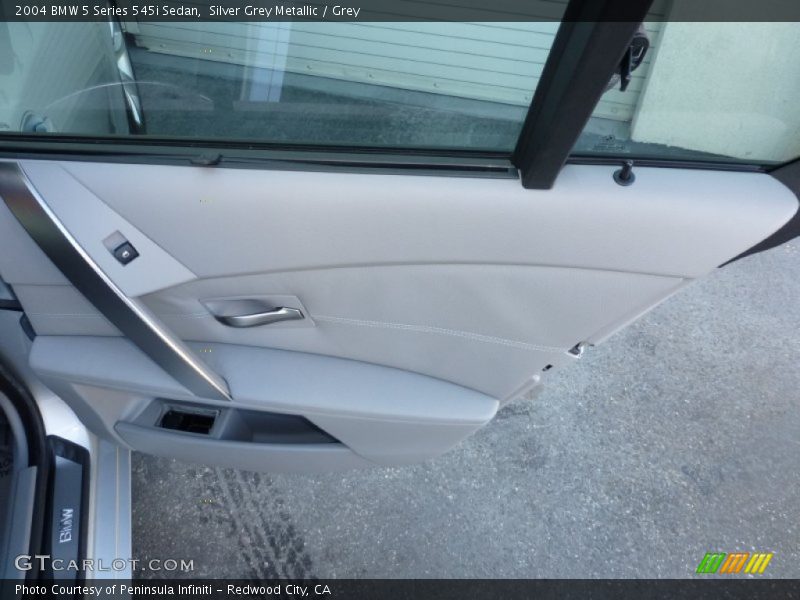 Silver Grey Metallic / Grey 2004 BMW 5 Series 545i Sedan