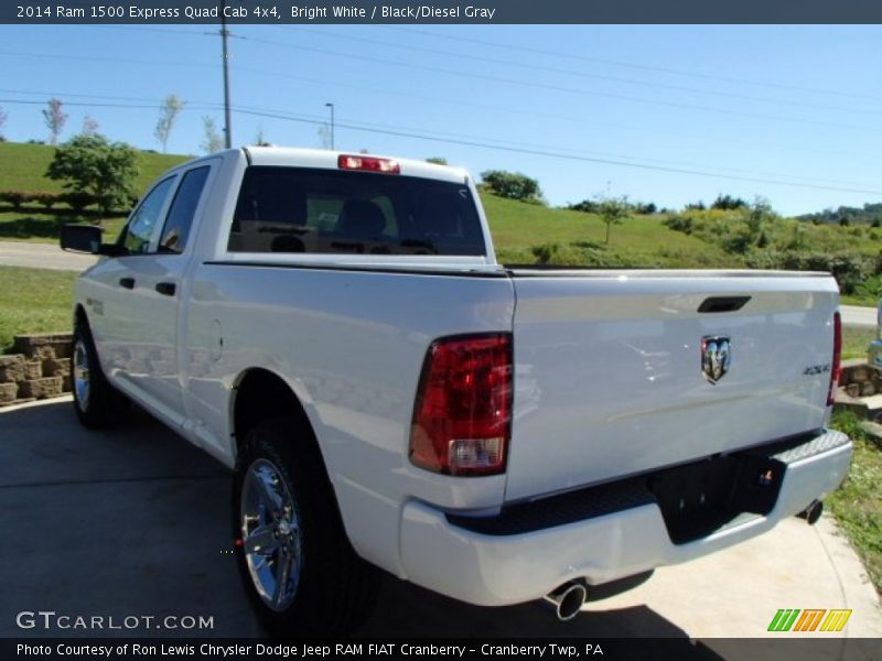 Bright White / Black/Diesel Gray 2014 Ram 1500 Express Quad Cab 4x4