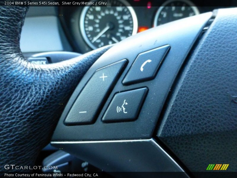 Silver Grey Metallic / Grey 2004 BMW 5 Series 545i Sedan