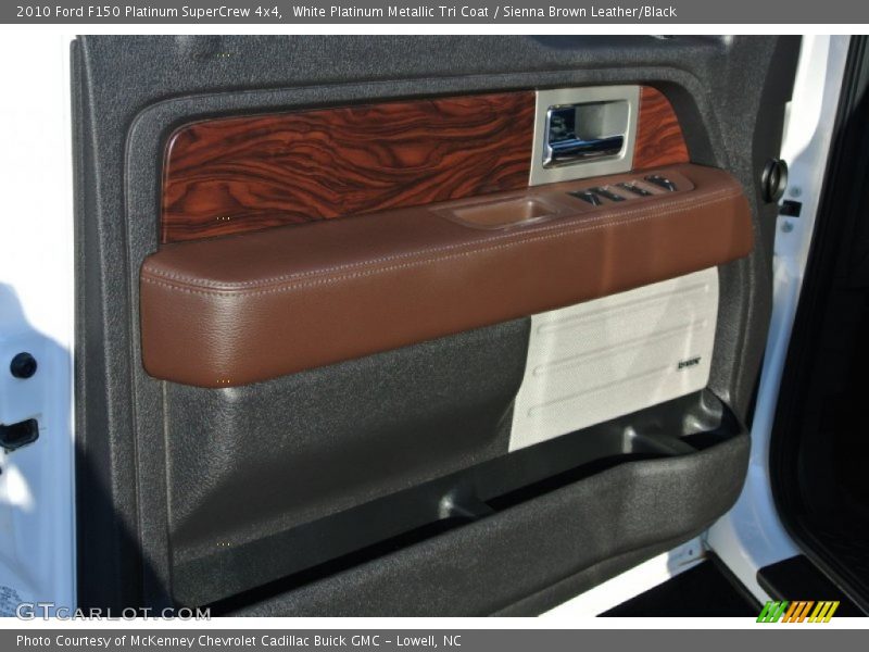 White Platinum Metallic Tri Coat / Sienna Brown Leather/Black 2010 Ford F150 Platinum SuperCrew 4x4