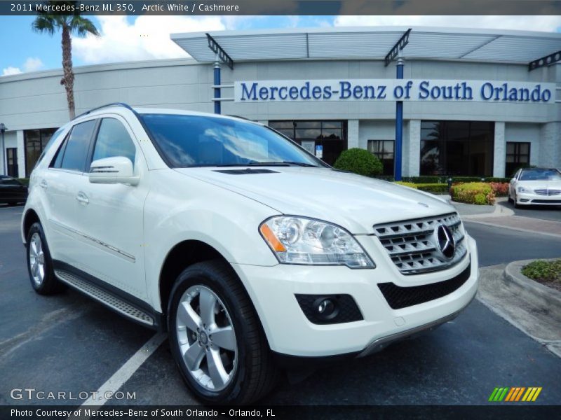 Arctic White / Cashmere 2011 Mercedes-Benz ML 350