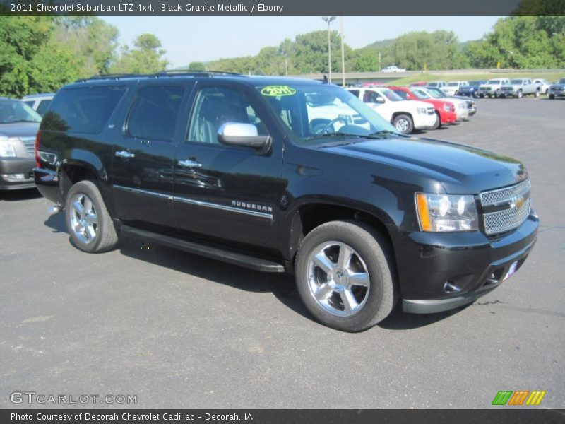 Black Granite Metallic / Ebony 2011 Chevrolet Suburban LTZ 4x4
