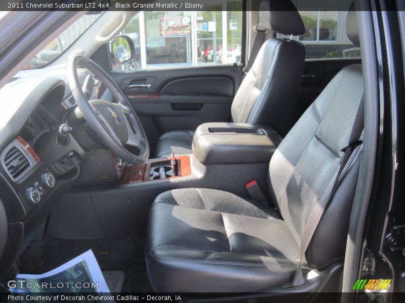 Black Granite Metallic / Ebony 2011 Chevrolet Suburban LTZ 4x4