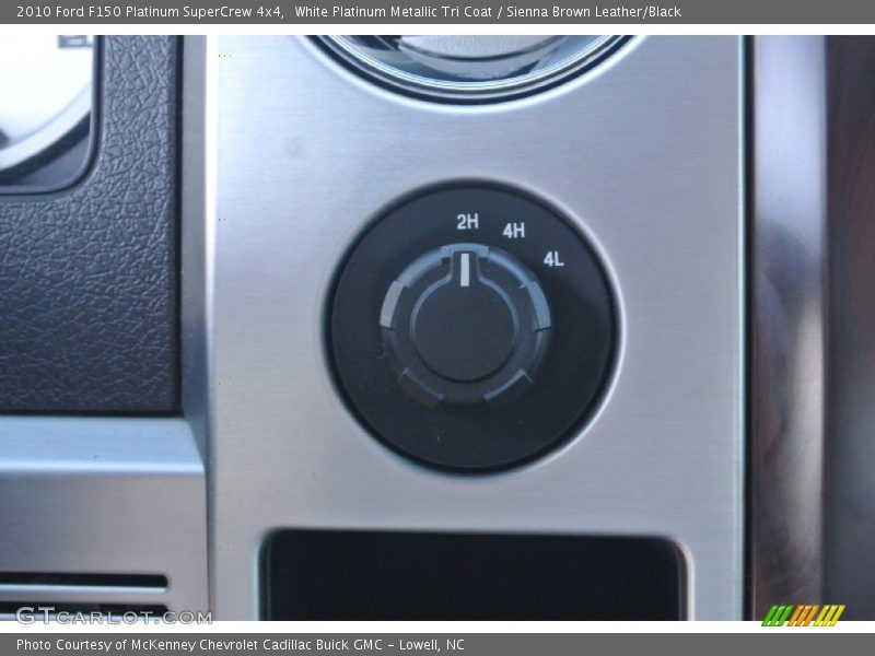 White Platinum Metallic Tri Coat / Sienna Brown Leather/Black 2010 Ford F150 Platinum SuperCrew 4x4