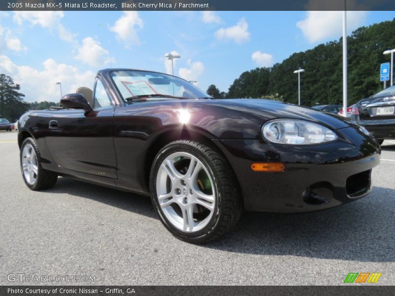 Black Cherry Mica / Parchment 2005 Mazda MX-5 Miata LS Roadster