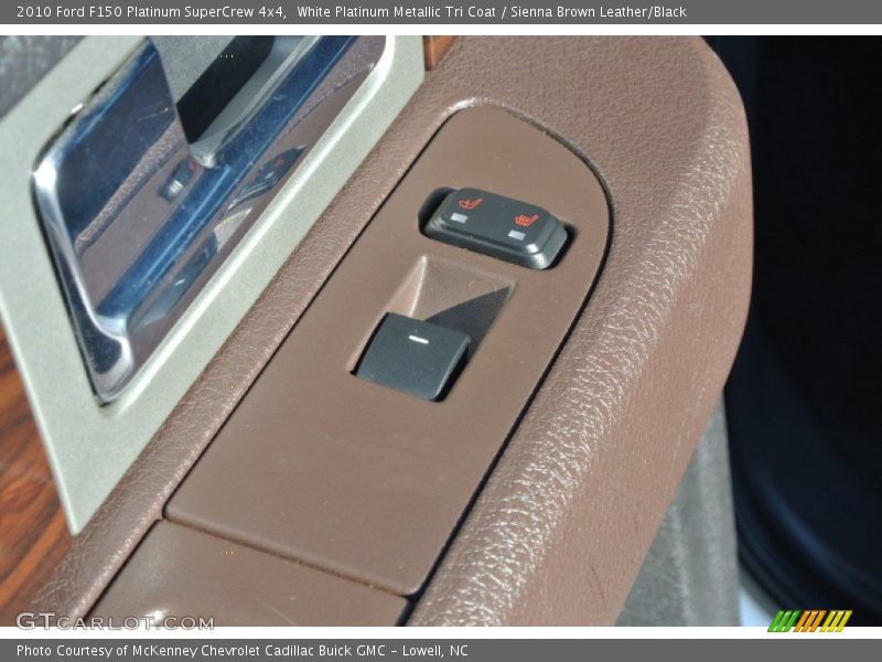White Platinum Metallic Tri Coat / Sienna Brown Leather/Black 2010 Ford F150 Platinum SuperCrew 4x4