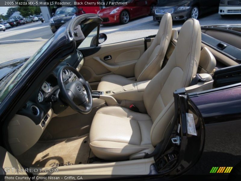 Black Cherry Mica / Parchment 2005 Mazda MX-5 Miata LS Roadster