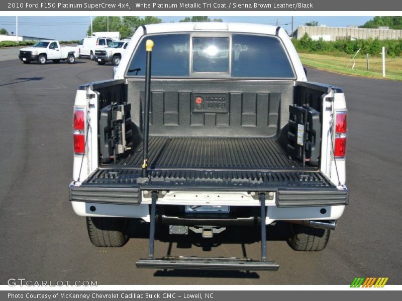 White Platinum Metallic Tri Coat / Sienna Brown Leather/Black 2010 Ford F150 Platinum SuperCrew 4x4