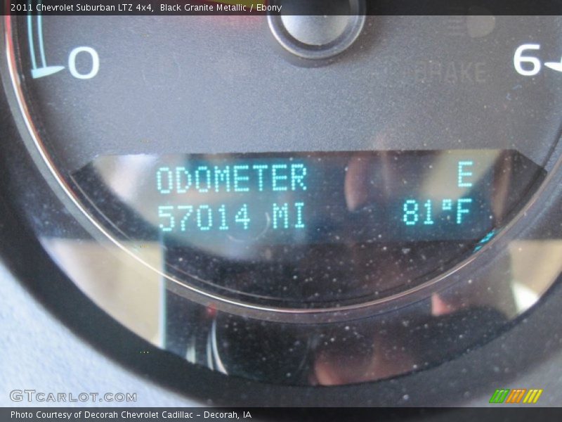 Black Granite Metallic / Ebony 2011 Chevrolet Suburban LTZ 4x4